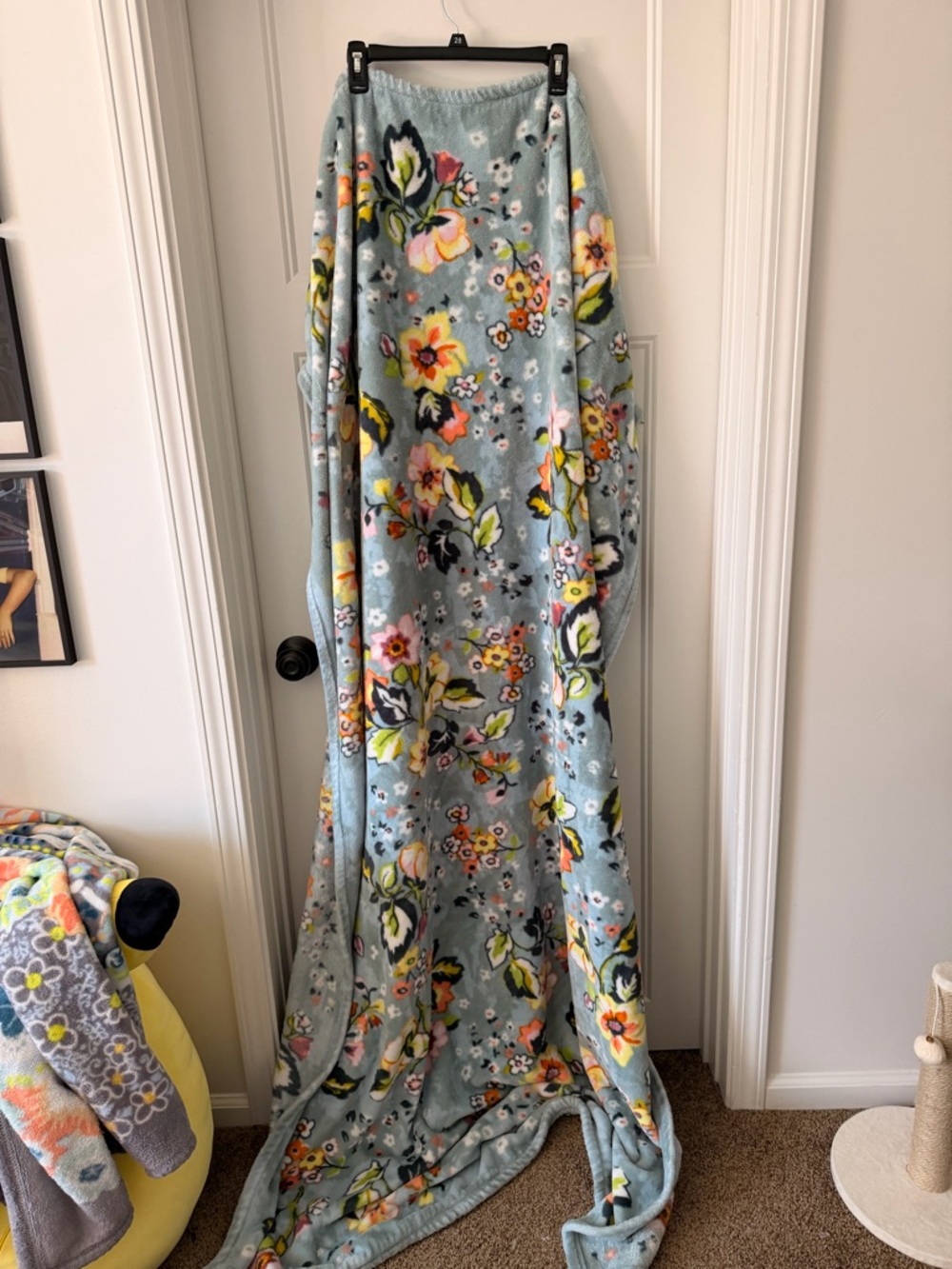 Vera Bradley Blue Floral Blanket